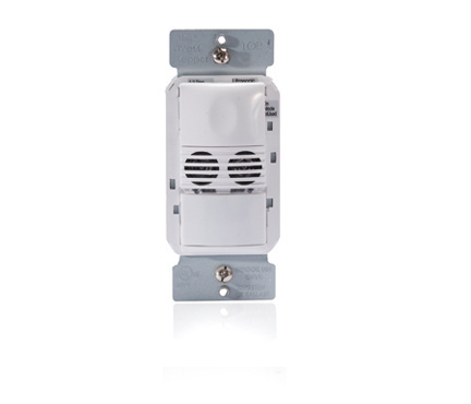The DW-100 dual technology wall switch sensor combines the benefits of passive infrared (PIR ) and ultrasonic technologies, and can turn lights OFF and ON based on occupancy. It is characterized by high sensitivity to small and large movements, appealing aesthetics, and a variety of features. (ivory)